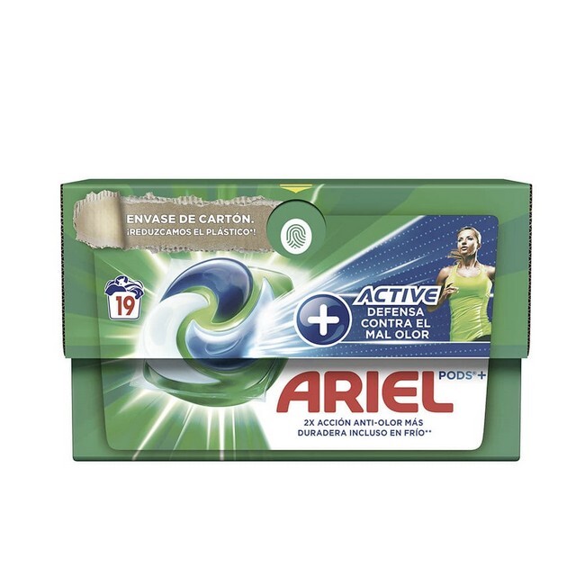 Ariel Pods Odor Active 3 In 1 Vaskemiddel 19 Stk