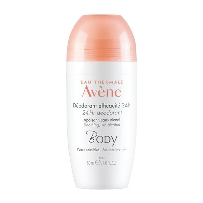 Avene Body Deodorant 24 Hr Roll On 50 Ml