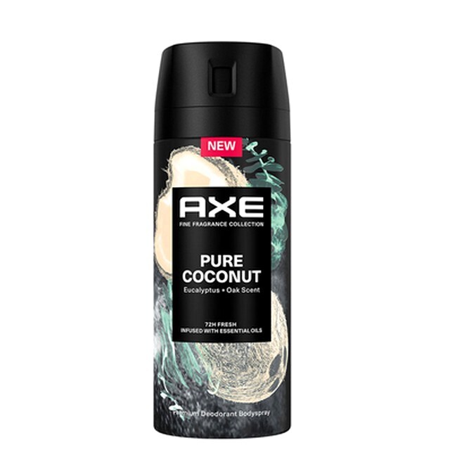 Axe Pure Coconut Deodorant Body Spray 72h Fresh 150 Ml
