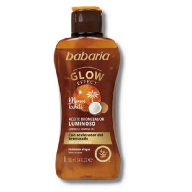 Babaria Luminous Tanning Oil Glow Effect Monoi Tahiti 100 Ml