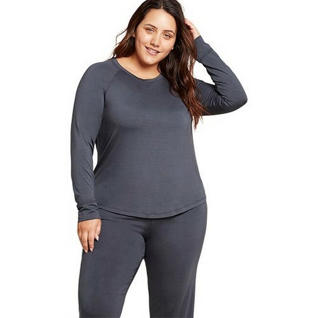 Boody Goodnight Raglan Sleep Top Storm M