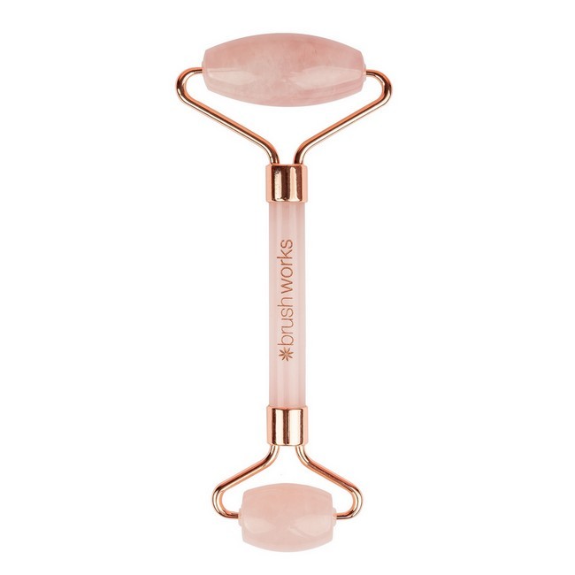 Brushworks Brazilian Rose Quartz Roller