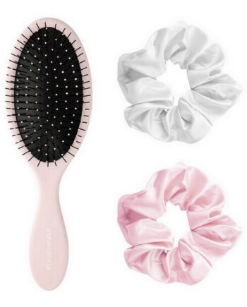 Brushworks   Detangling Hair Brush   Satin Scrunchies