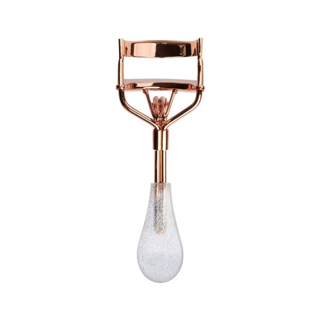 Brushworks Eyelash Curler Rosa Gold Glitter