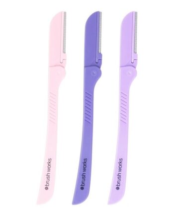 Brushworks   Precision Eyebrow Razor   3 Pack