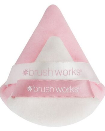 Brushworks   Triangular Powder Puff Duo 2 Pak