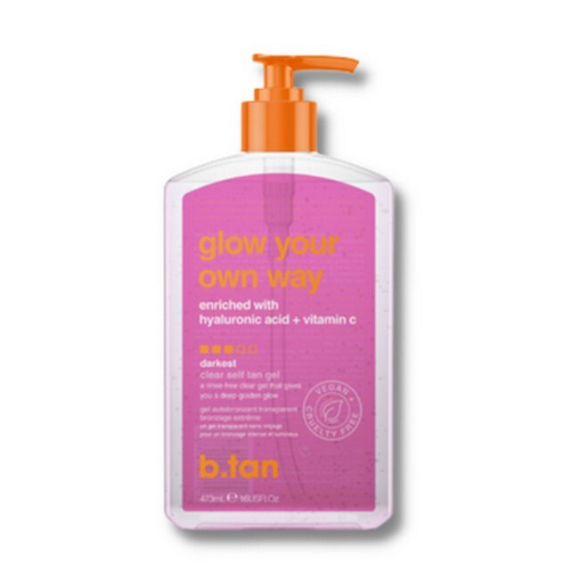 B Tan Glow Your Own Way Clear Tanning Gel 473 Ml