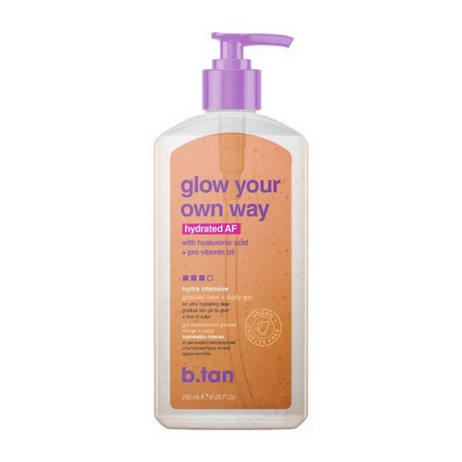 B Tan Glow Your Own Way Hydrated Af Tanning Gel 236 Ml