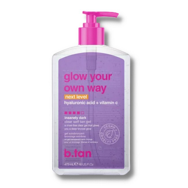 B Tan Glow Your Own Way Next Level Clear Tanning Gel 473 Ml