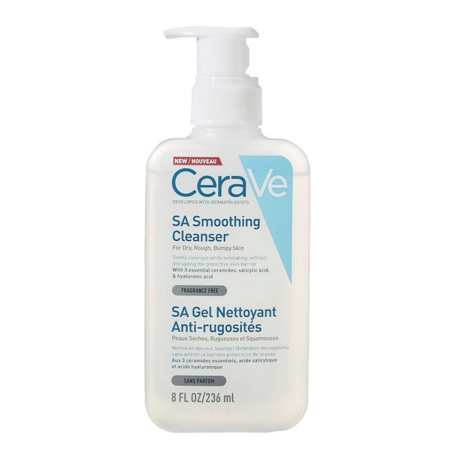 Cerave Sa Smoothing Cleanser Dry Rough Bumpy Skin 236 Ml
