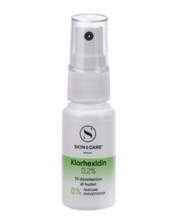 Dermaroller   Rens Desinficerende Klorhexidin Spray   30 Ml