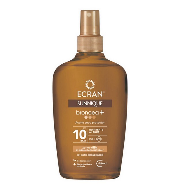 Ecran Sun Bronzer Protective Dry Oil Spray Spf10 200 Ml