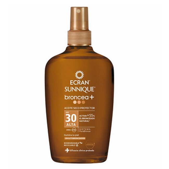 Ecran Sun Bronzer Protective Dry Oil Spray Spf30 200 Ml