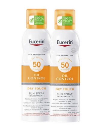 Eucerin   Sun Spray Oil Control Dry Touch Spf50   2 X 200 Ml