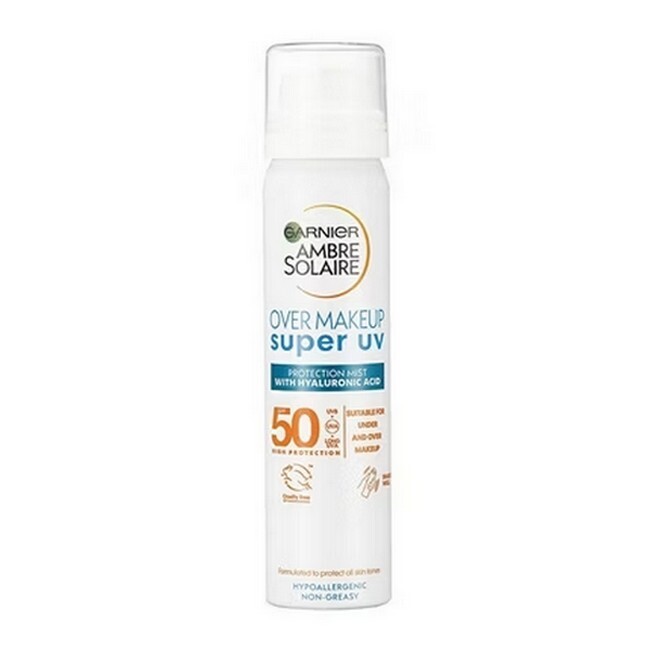 Garnier Ambre Solaire Sensitive Expert Face Spray Spf 50 Over Makeup