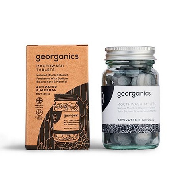 Georganics Mouthwash Tablets Activated Charcoal