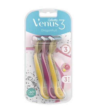 Gillette   Venus 3 Dragonfruit Engangsskrabere   3 Pak
