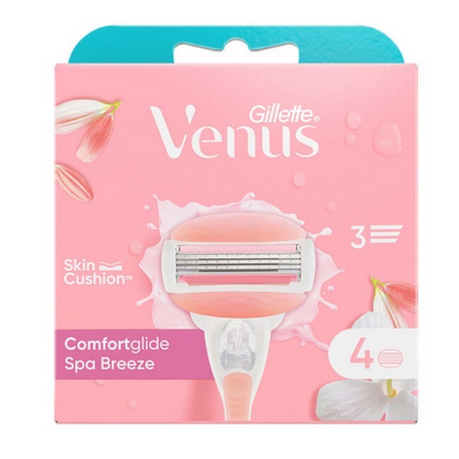 Gillette Venus Comfortglide Spa Breeze Barberblade 4 Pak