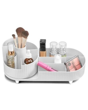 Gillian Jones   Beauty Table Multi Organizer Rotation White