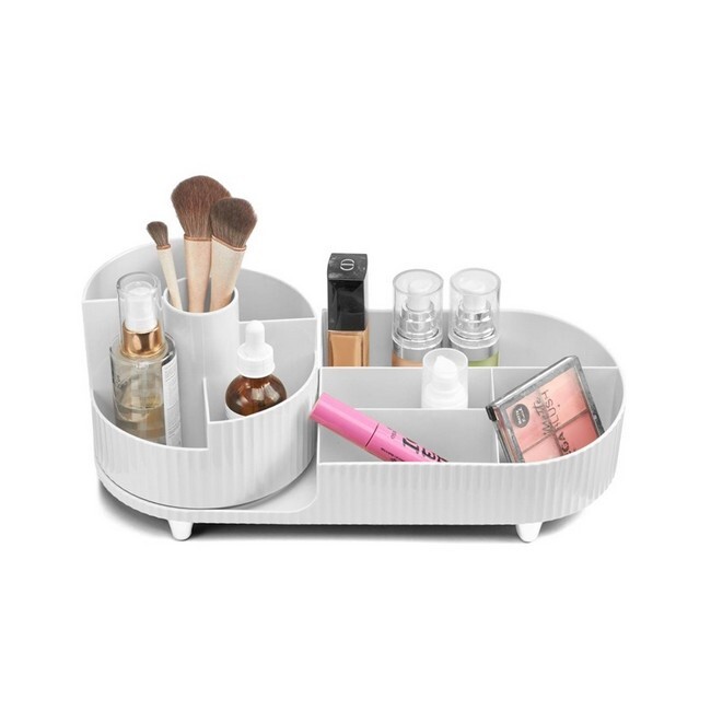 Gillian Jones Beauty Table Multi Organizer Rotation White