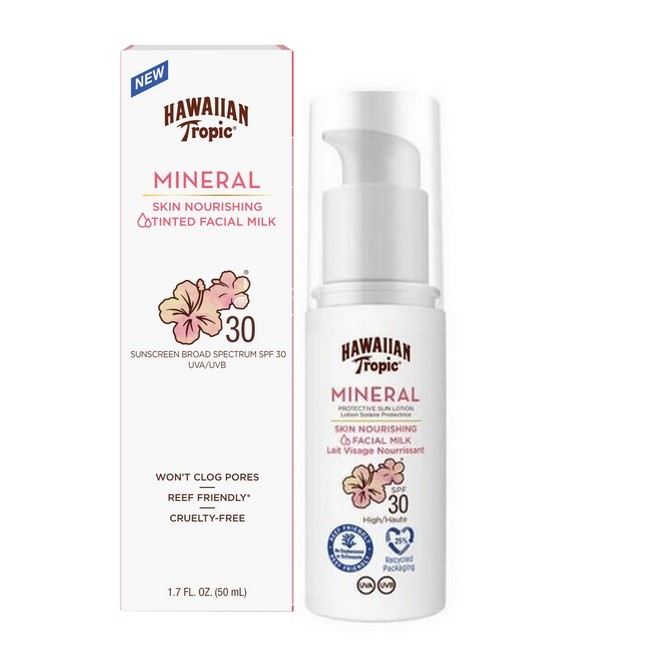 Hawaiian Tropic Mineral Facial Protective Milk Spf 30 50 Ml