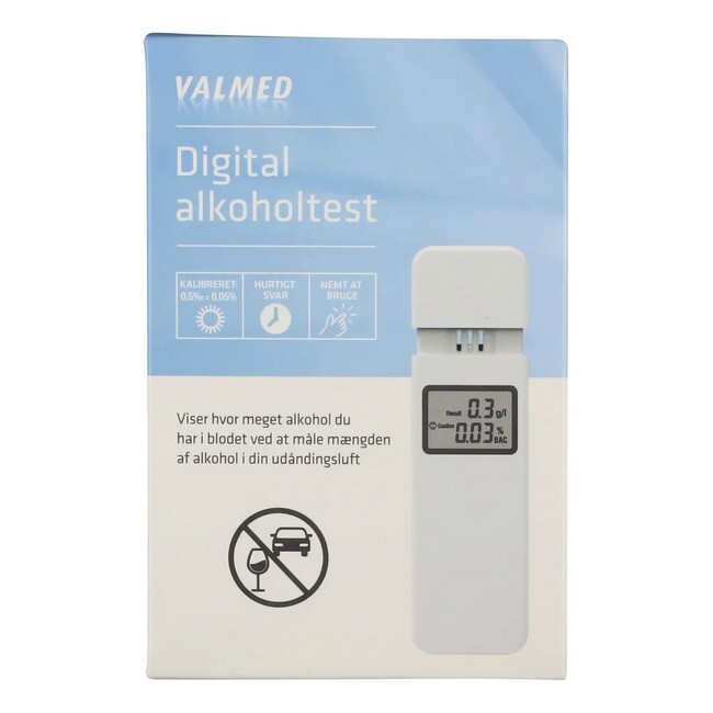 Hjemmetest Valmed Digital Alkoholtest