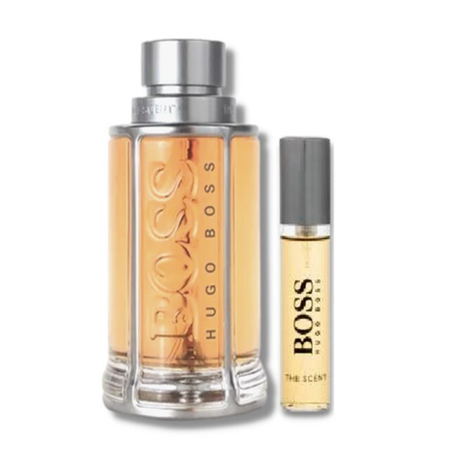 Hugo Boss The Scent For Him Gaveæske 100 Ml Edt Travel Spray 10 Ml