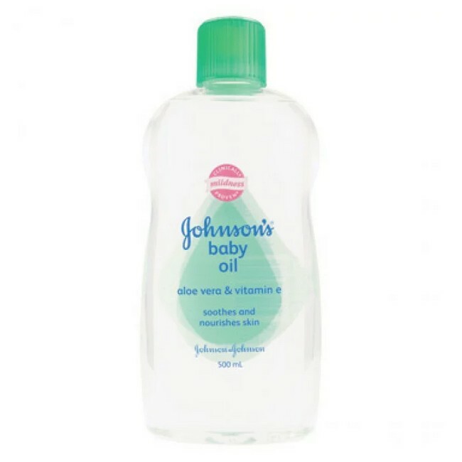 Johnsons Original Baby Oil Aloe Vera 500 Ml
