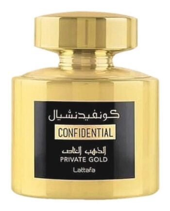 Lattafa Perfumes   Confidential Private Gold Eau De Parfum   100 Ml   Edp