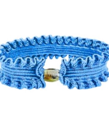 Libling   Original Hårelastik Sky Og Guld Charm
