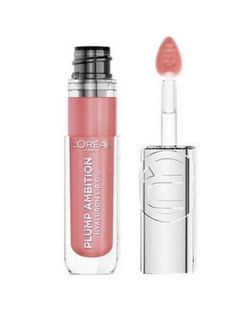 Loreal   Plump Ambition Hyaluron  Lip Oil 650 Nude Macaron