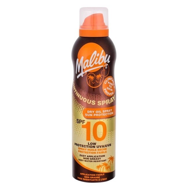 Malibu Sun Continous Dry Oil Sun Spray Spf10 175 Ml