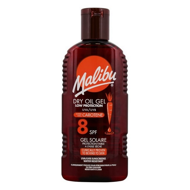 Malibu Sun Dry Oil Gel Carotene Spf 8 200 Ml