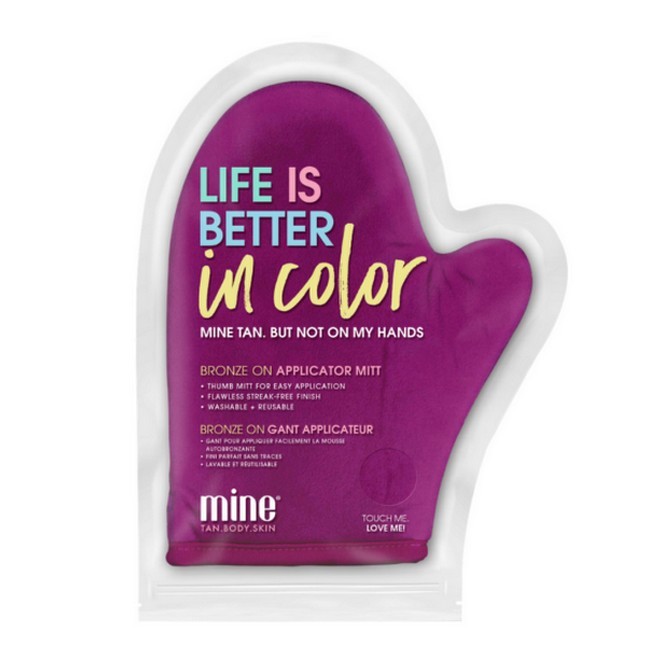 Minetan Life Is Better In Color Bronze On Velour Selvbrunerhandske