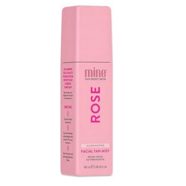 Minetan Rose Mist Illuminating Face Tan Spray 100 Ml