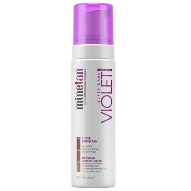 Minetan Super Dark Violet Self Tan Foam 200 Ml