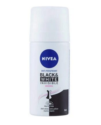 Nivea   Black   White Deodorant Spray Travel Size   35 Ml