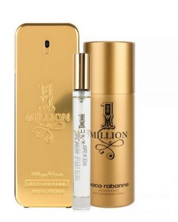 Paco Rabanne   1 Million Sæt   100 Ml Edt   Deodorant Spray   Travel Spray 10 Ml