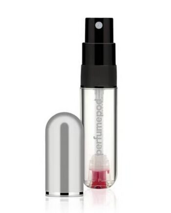 Perfume Pod   Atomizer Perfume Refill Spray Silver
