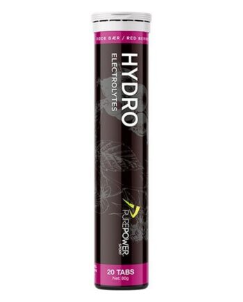 Pure Power   Hydro Elektrolytter Røde Bær 20 Tabs