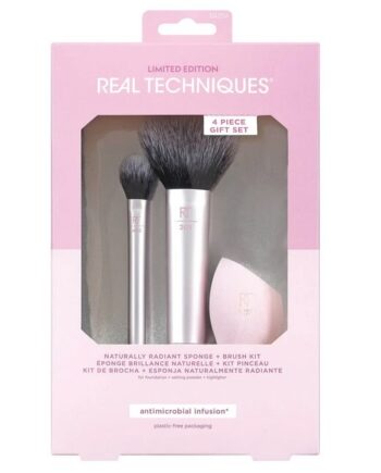 Real Techniques   Naturally Radiant Sponge   Brush Kit