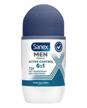 Sanex   Men Dermo Active Control 6in1 72h Deodorant Roll On   50 Ml