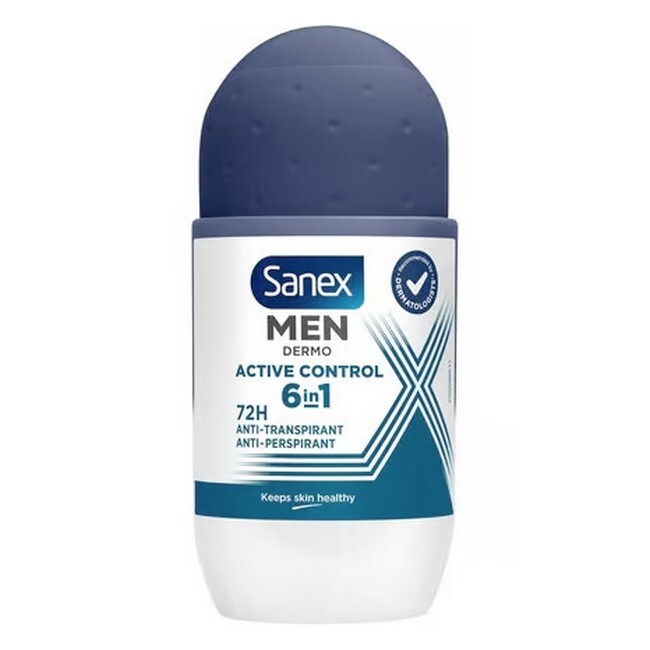 Sanex Men Dermo Active Control 6in1 72h Deodorant Roll On 50 Ml