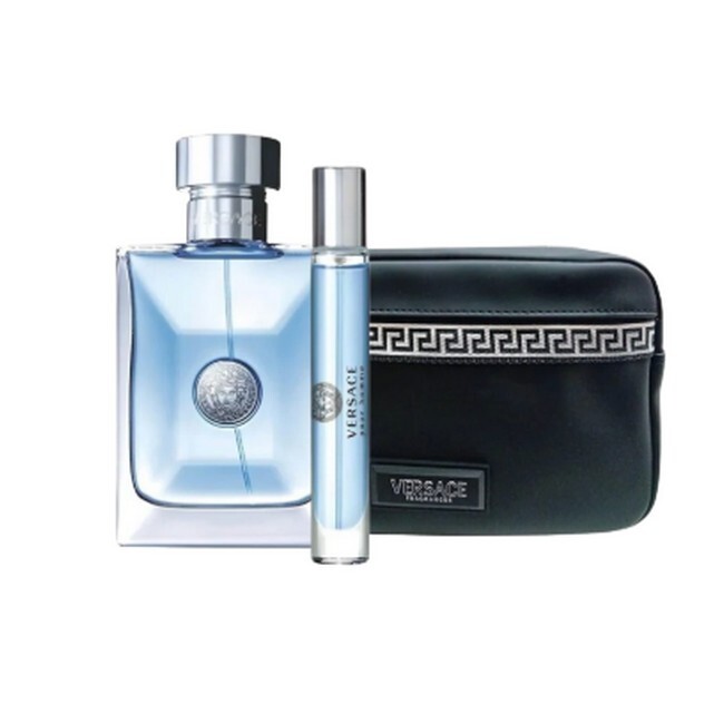 Versace Man Eau Fraiche Eau De Toilette Sæt 100 Ml 10 Ml Toilettaske