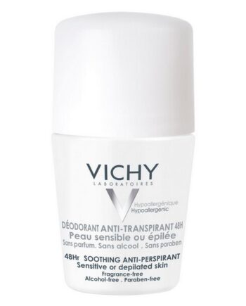 Vichy   Deodorant Soothing Sensitive Antiperspirant Roll On 48 H   50 Ml