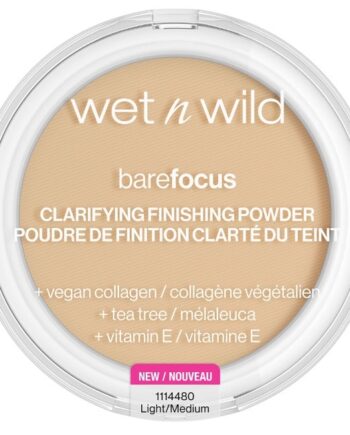 Wet N Wild   Bare Focus Clarifying Finishing Powder Light Medium   7 8 G