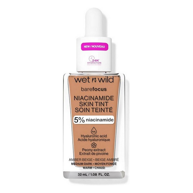 Wet N Wild Bare Focus Niacinamide Skin Tint Amber Beige 32 Ml