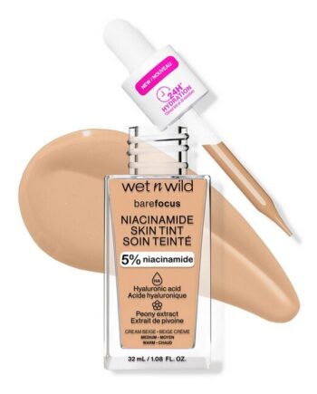 Wet N Wild   Bare Focus Niacinamide Skin Tint   Cream Beige   32 Ml