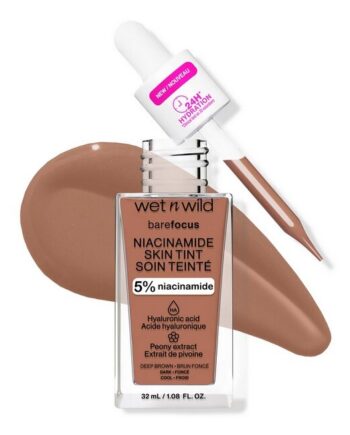 Wet N Wild   Bare Focus Niacinamide Skin Tint   Deep   32 Ml