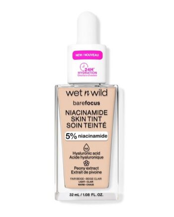 Wet N Wild   Bare Focus Niacinamide Skin Tint   Fair Beige   32 Ml